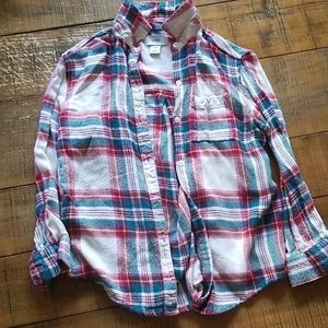 5/$25 Gap Girls Plaid Longsleeve